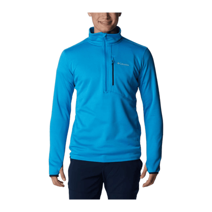 COLUMBIA PARK VIEW FLEECE HALF ZIP - COMPASS BLUE - FRONT VIEW