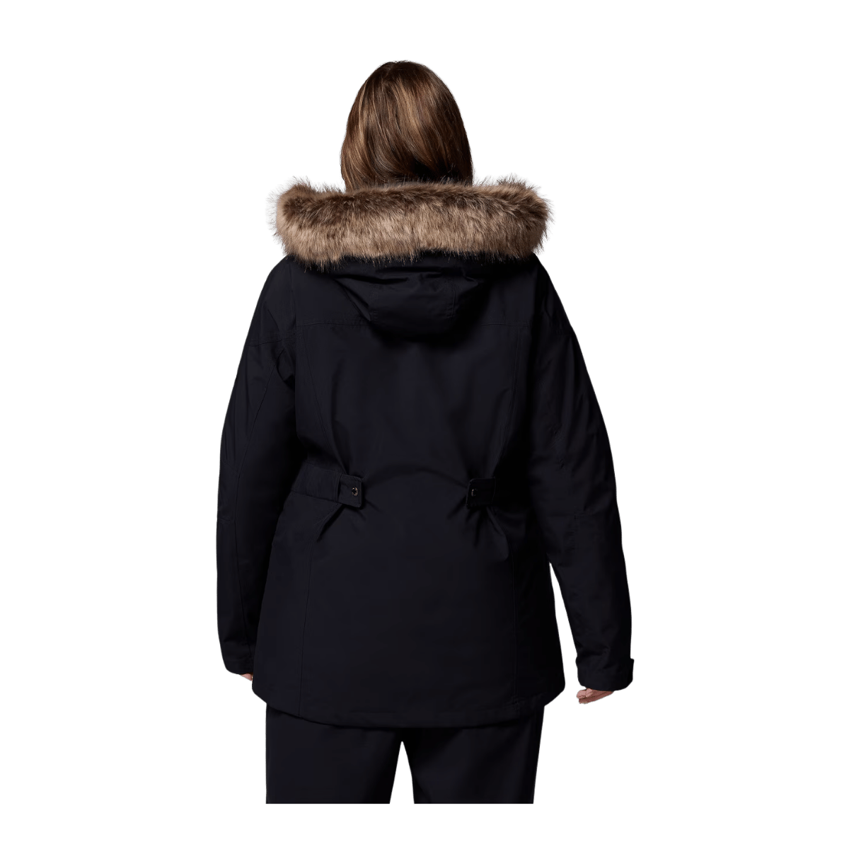 COLUMBIA WOMEN'S PAYTON PASS II INTERCHANGE JACKET - PLUS SIZE - BLACK - BACK VIEW