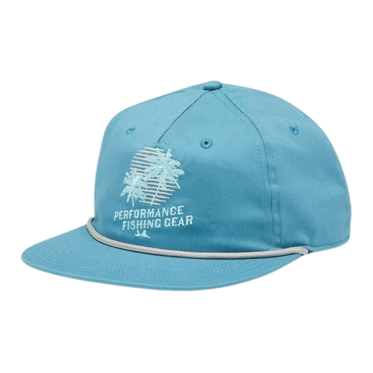 COLUMBIA PFG BACK TACK SNAP BACK HAT - CANYON BLUE - FRONT VIEW