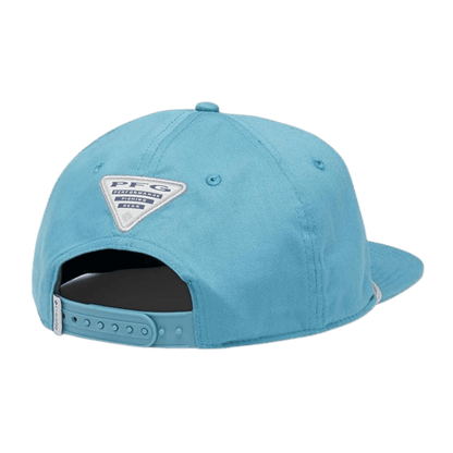 COLUMBIA PFG BACK TACK SNAP BACK HAT -  CANYON BLUE - BACK VIEW