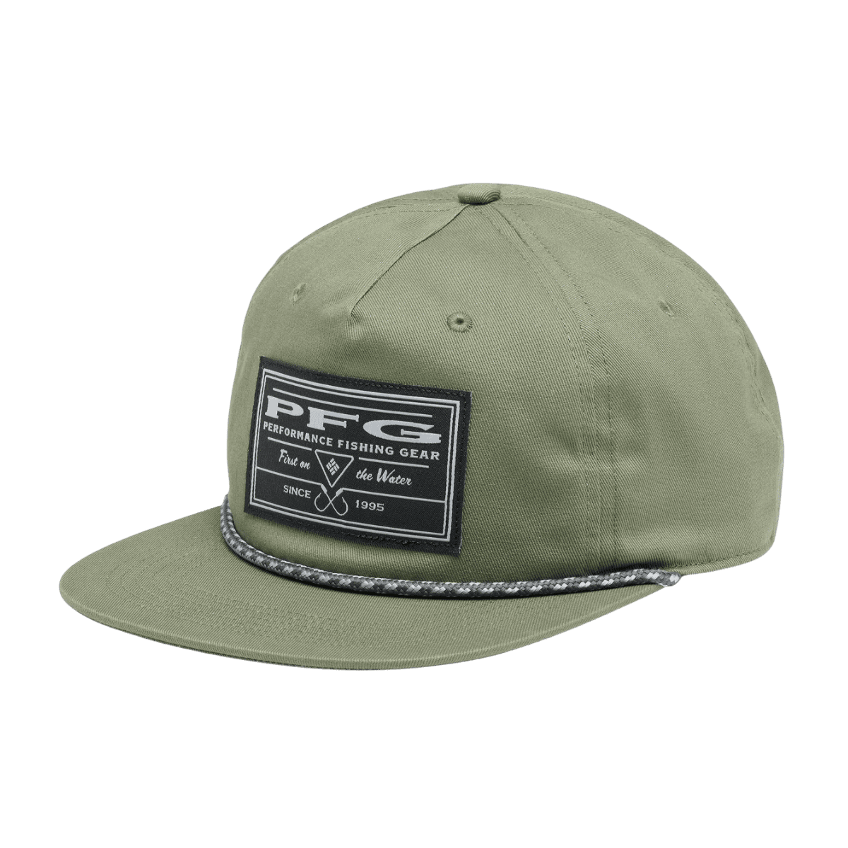 COLUMBIA PFG BACK TACK SNAP BACK HAT - SANDALWOOD PINK - FRONT VIEW - CYPRESS - FRONT VIEW