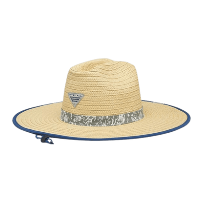 COLUMBIA PFG BAHA STRAW HAT - CYPRESS KONA - FRONT VIEW