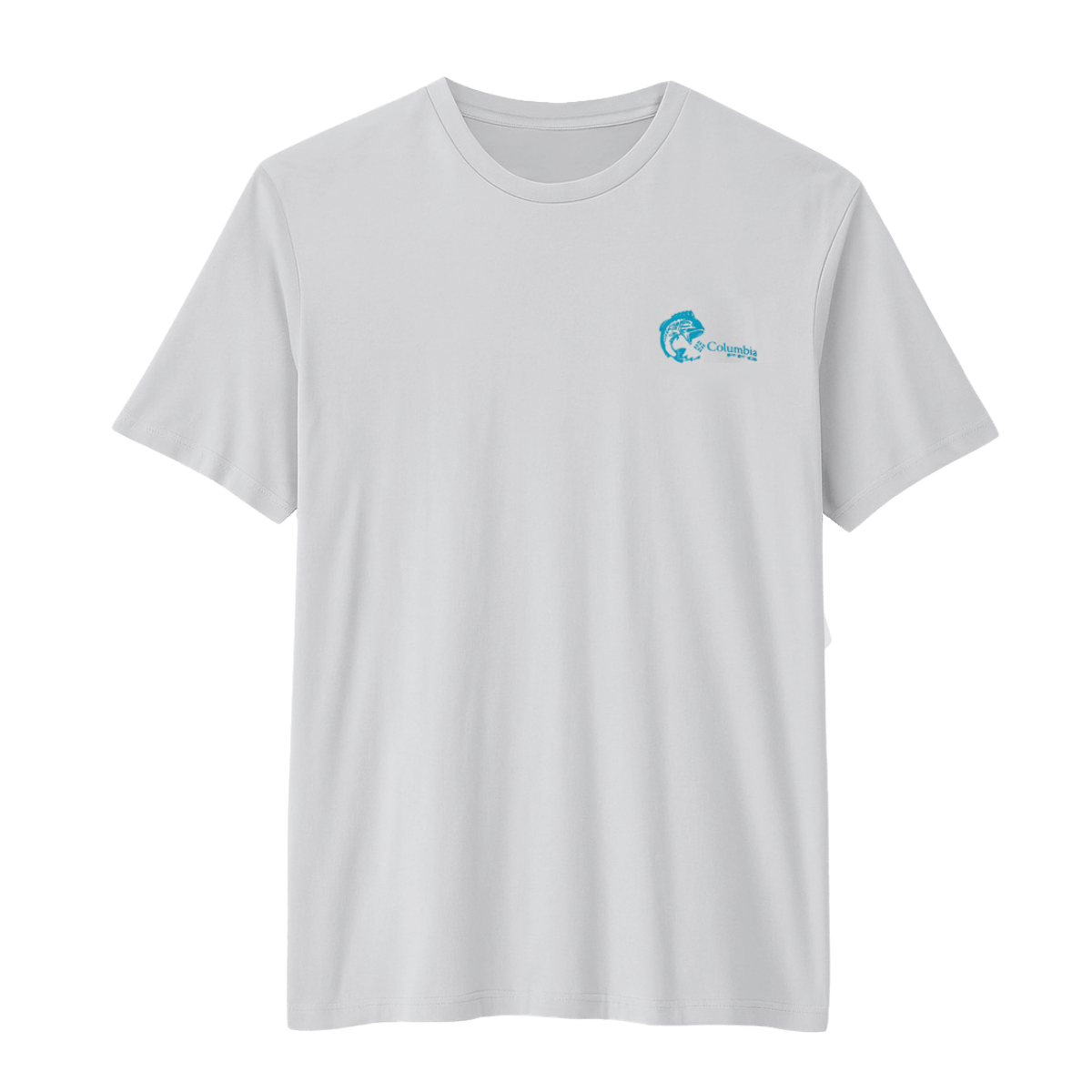 COLUMBIA MEN'S PFG DORADO TACO SHORT SLEEVE T-SHIRT - COOL GREY - FRONT VIEW