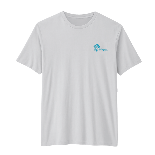 COLUMBIA MEN'S PFG DORADO TACO SHORT SLEEVE T-SHIRT - COOL GREY - FRONT VIEW