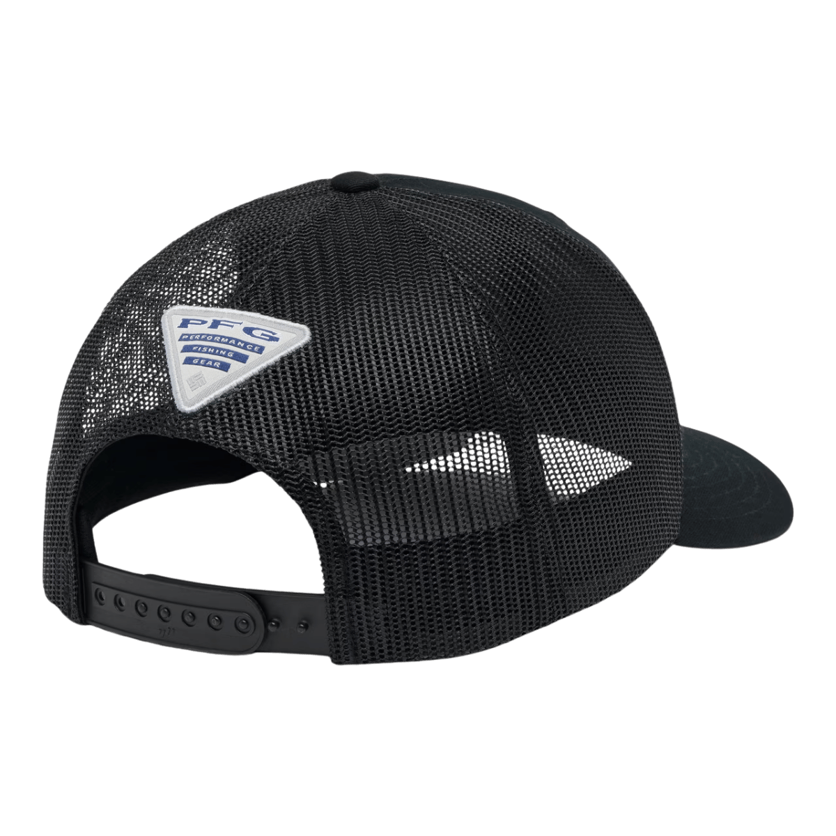 COLUMBIA PFG FISH FLAG MESH SNAP BACK - BLK/BLK - ONE SIZE - BACK VIEW