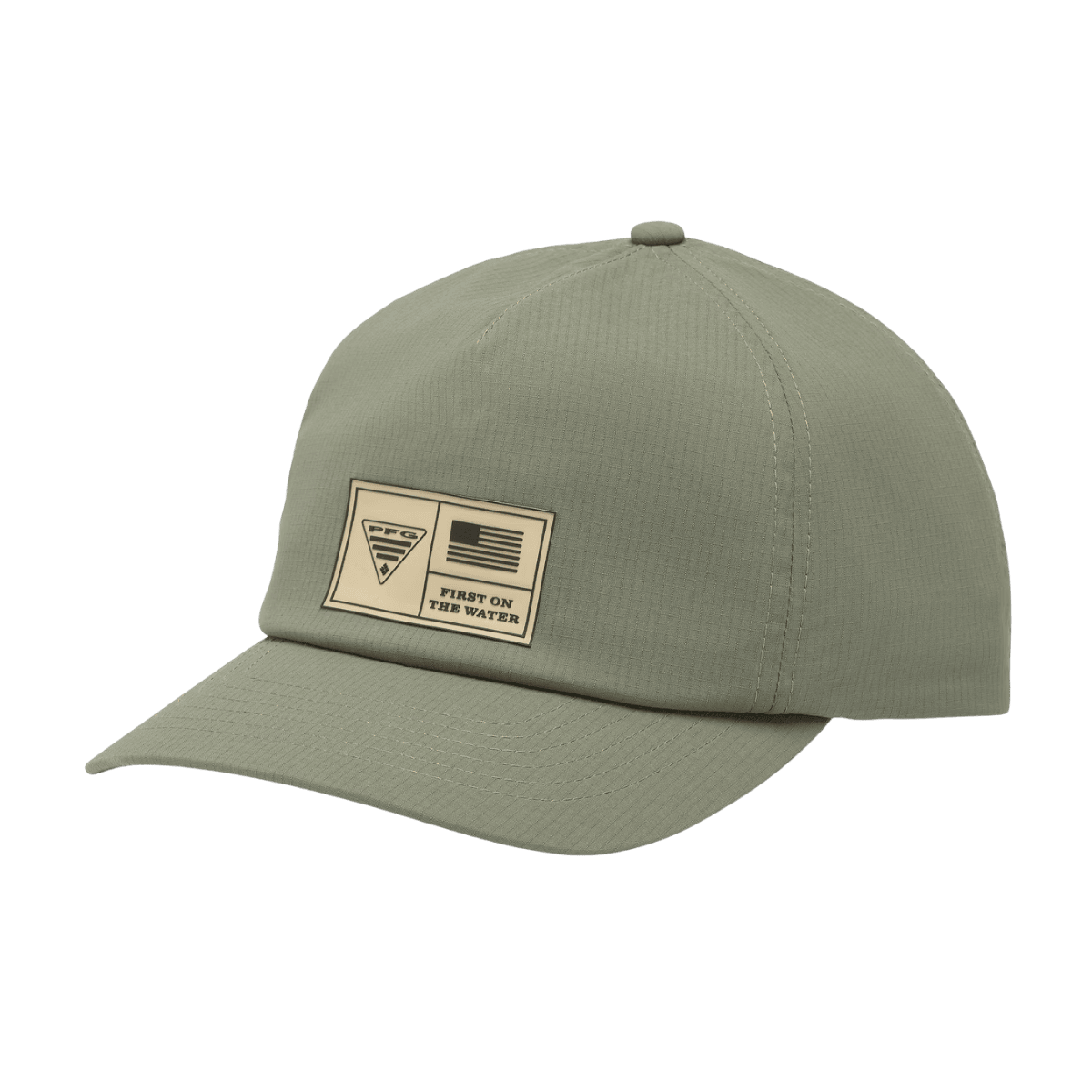 COLUMBIA PFG OUTCAST 3D STRETCH SNAP CAP - ONE SIZE - CYPRESS - FRONT VIEW