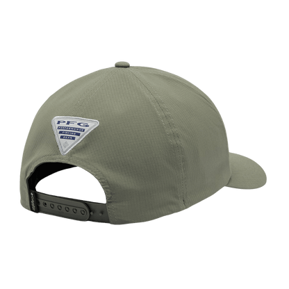 COLUMBIA PFG OUTCAST 3D STRETCH SNAP CAP - ONE SIZE - CYPRESS - BACK VIEW