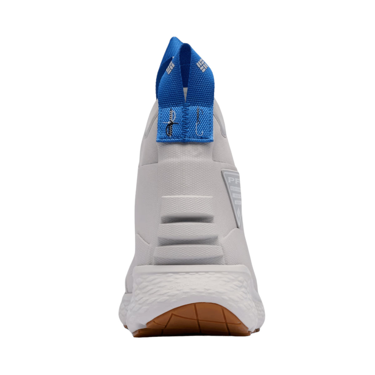 COLUMBIA MEN'S PFG PRO SPORT BOOT - GREY ICE - BACK VIEW