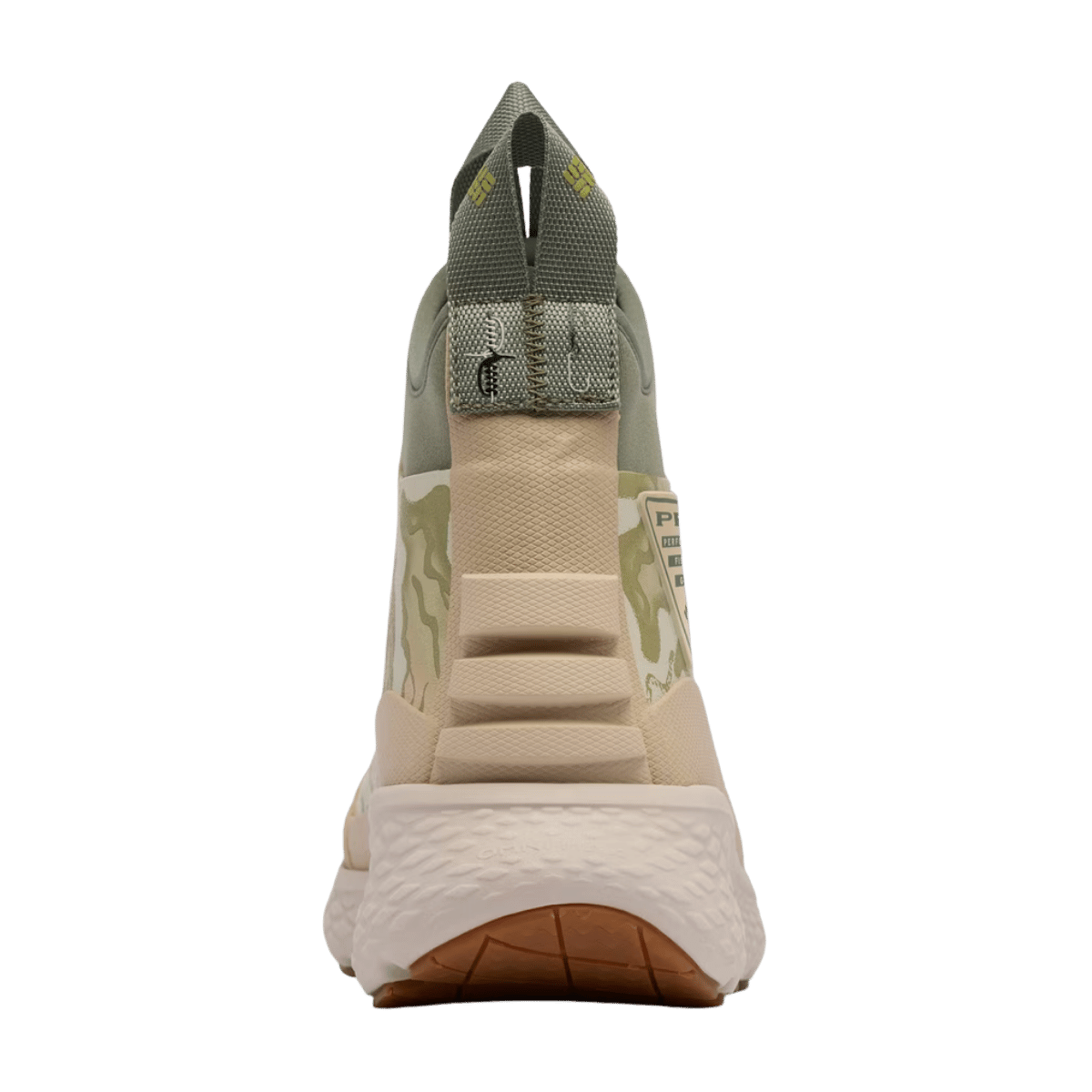 COLUMBIA PFG PRO SPORT BOOT - ANCIENT FOSSIL/CYPRESS - BACK VIEW
