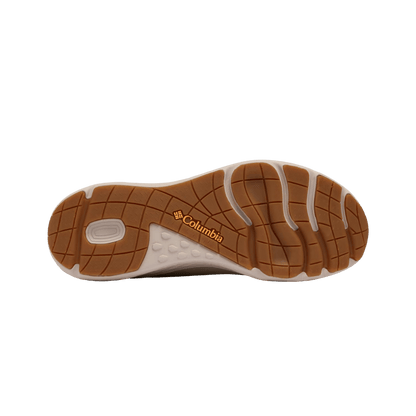 COLUMBIA MEN'S PFG PRO SPORT BOOT - FOSSIL/CYPRESS - BOTTOM/SOLE VIEW