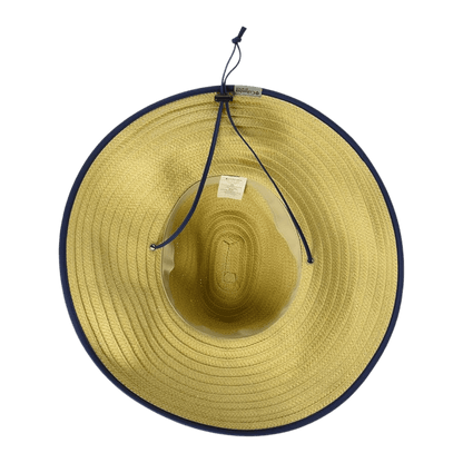COLUMBIA PFG STRAW LIFEGUARD HAT - STRAW/FISH FLAG - FEATURING VIEW