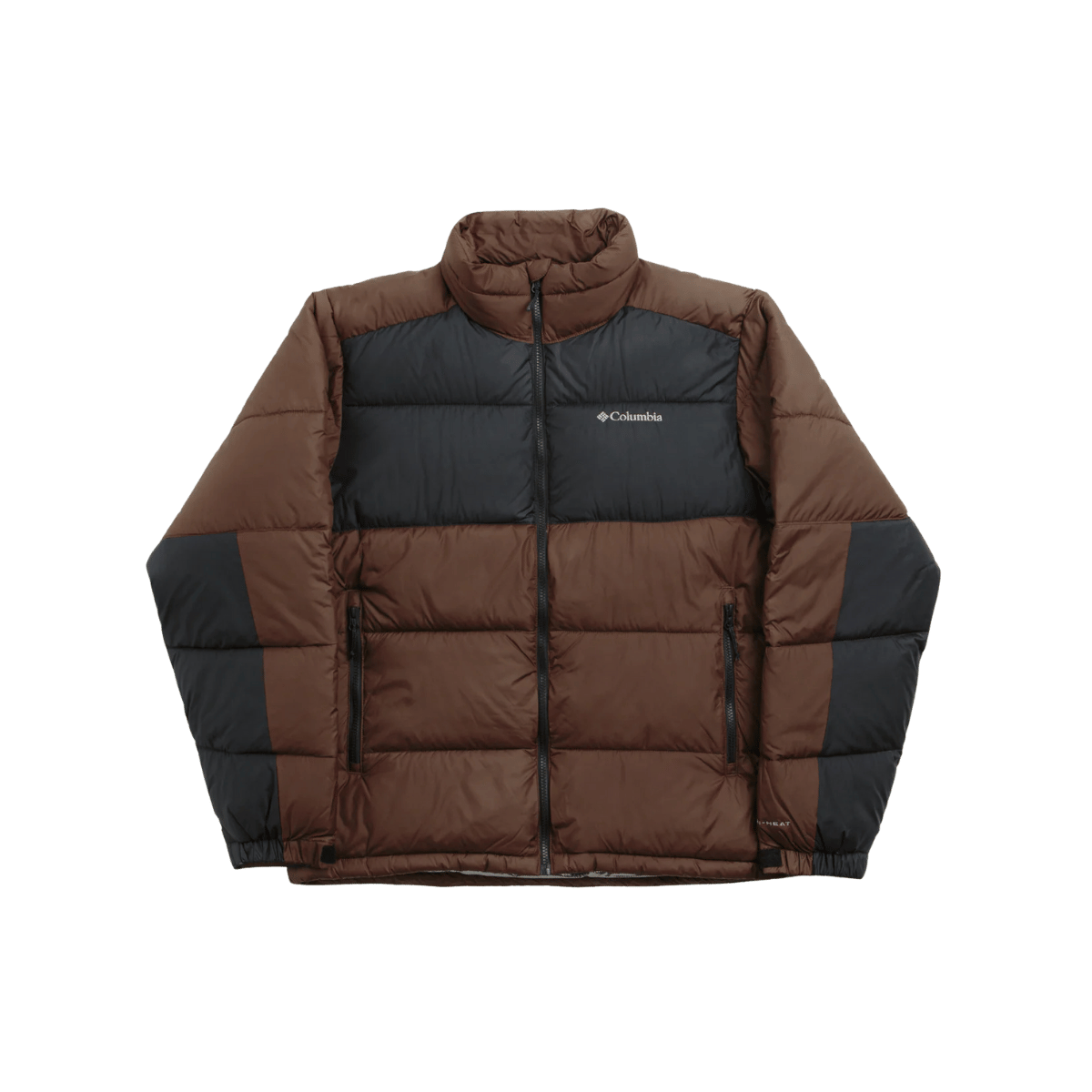 COLUMBIA MEN'S PIKE LAKE II JACKET - TOBACCO BLACK - FRONT VIEW