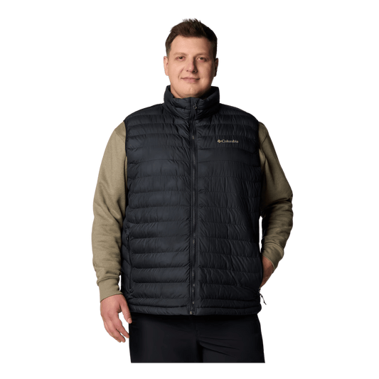 COLUMBIA MEN'S POWDER LITE II VEST - BIG - BLACK - FRONT VIEW