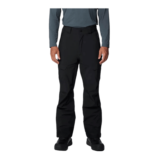 COLUMBIA MEN'S POWDER STASH II PANTS - BLACK - FRONT VIEW