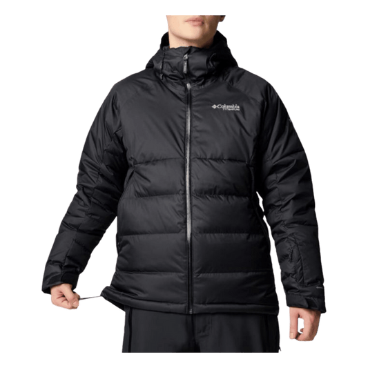 COLUMBIA MEN'S ROARING FORK II DOWN JACKET - BLACK - FRONT VIEW