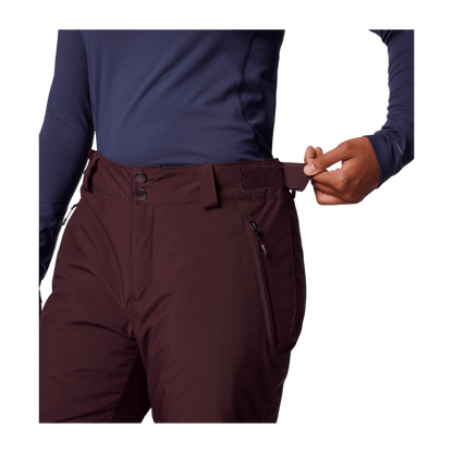 COLUMBIA WOMEN'S SHAFER CANYON II INSULATED PANTS - MOONVISTA - WAIST LINE VIEW