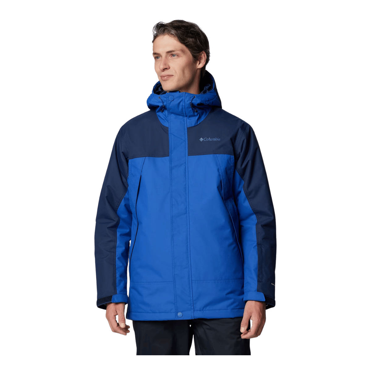 COLUMBIA MEN'S SHOTSKI JACKET - MOUNTAIN BLUE - FRONT VIEW