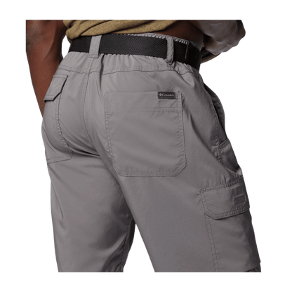 COLUMBIA SILVER RIDGE UTILITY 10" CARGO SHORTS - CITY GREY - BACK VIEW