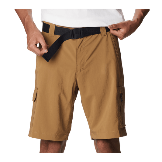 COLUMBIA MEN'S SILVER RIDGE UTILITY CARGO SHORT 10" - DELTA - FRONT VIEW