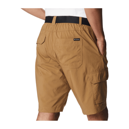 COLUMBIA MEN'S SILVER RIDGE UTILITY CARGO SHORT 10" - DELTA - BACK VIEW