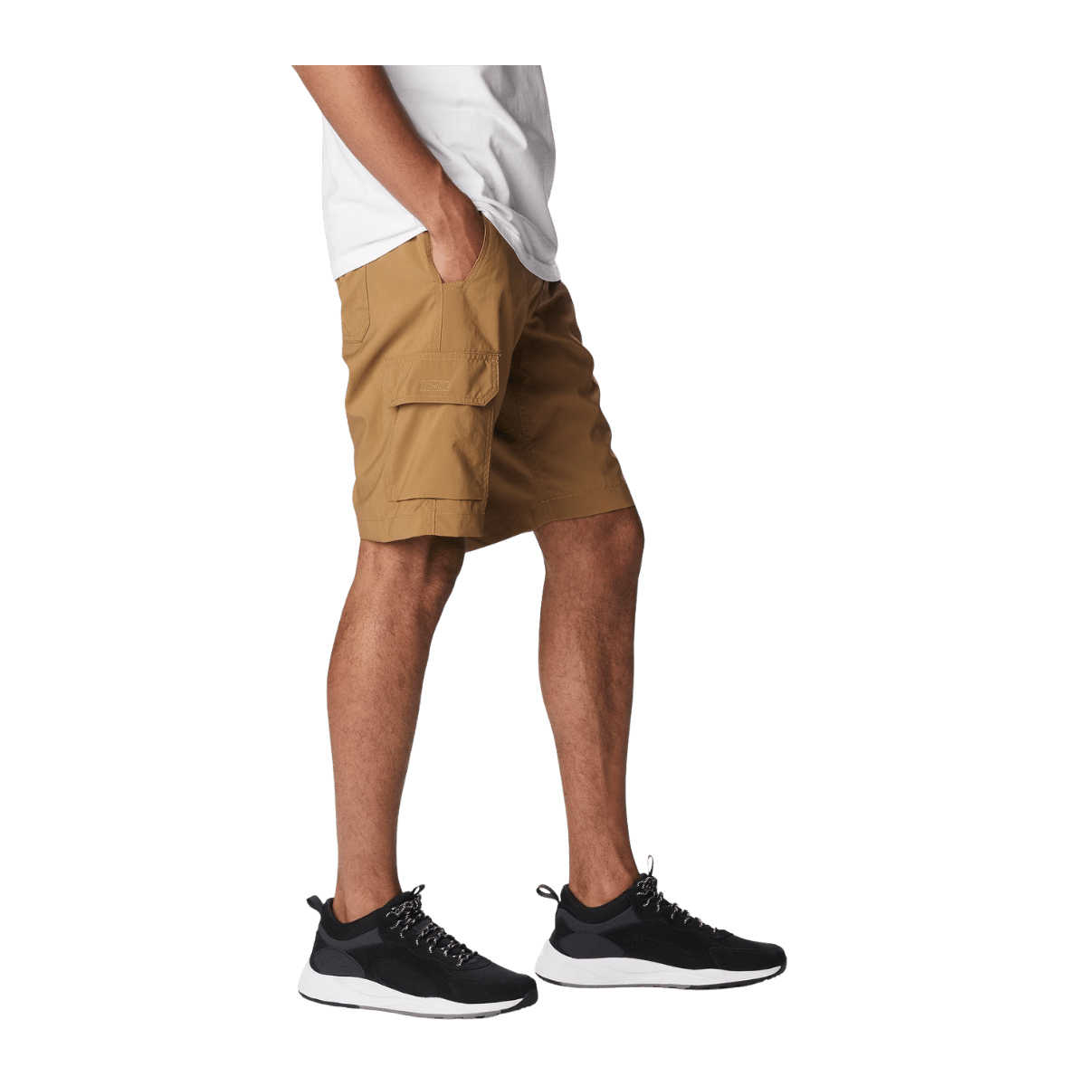 COLUMBIA MEN'S SILVER RIDGE UTILITY CARGO SHORT 10" - DELTA - SIDE VIEW