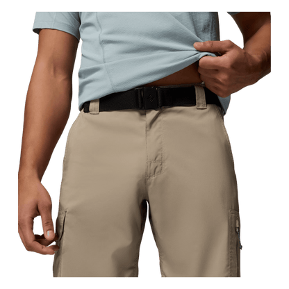 COLUMBIA MEN'S SILVER RIDGE UTILITY CARGO SHORT TUSK-CLOSER FRONT VIEW