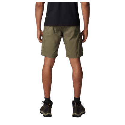 COLUMBIA MEN'S SILVER RIDGE UTILITY CARGO SHORT STONE GREEN-BACK VIEW