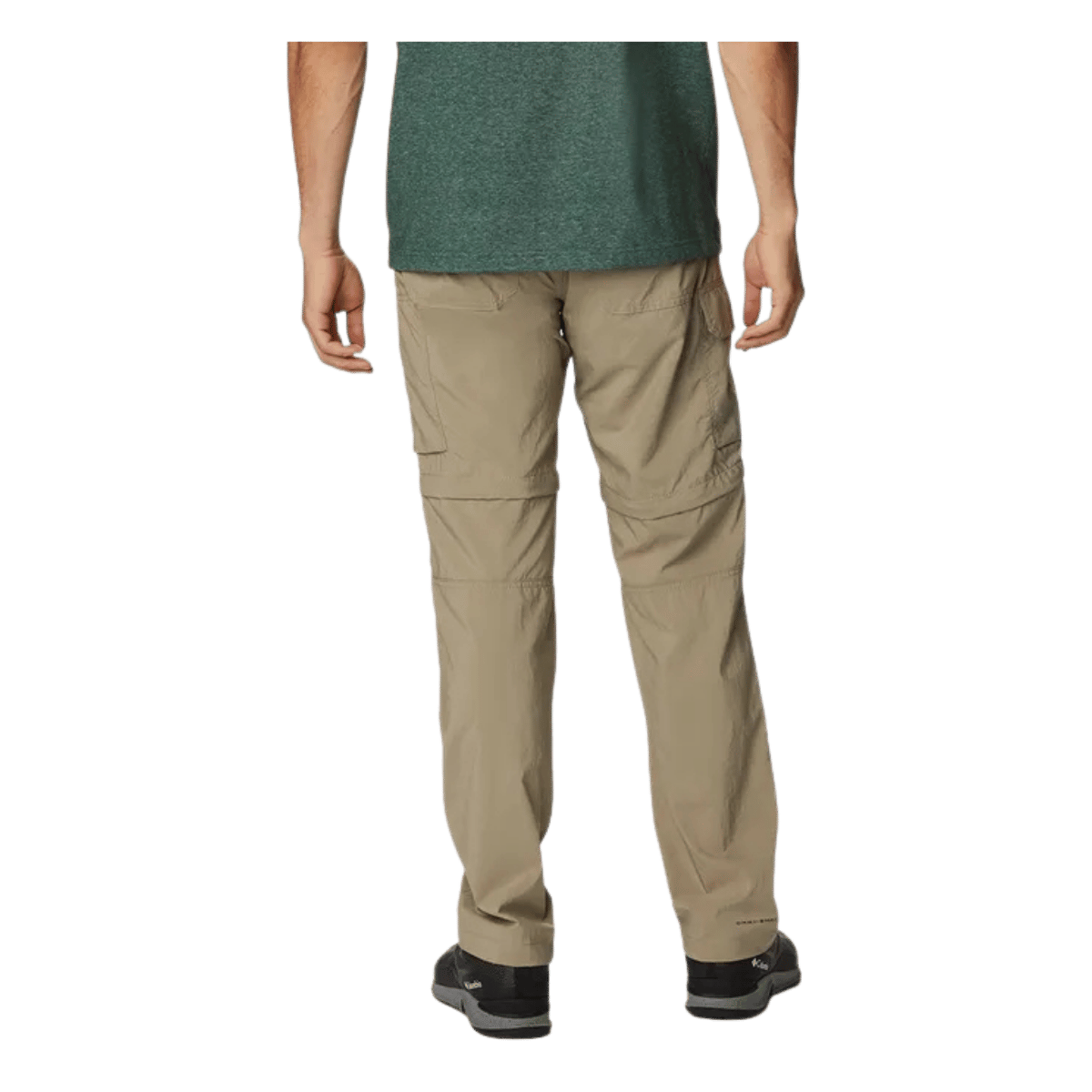 COLUMBIA MEN'S SILVER RIDGE UTILITY CONVERTIBLE PANTS - TUSK - BACK VIEW