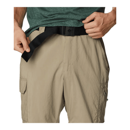 COLUMBIA MEN'S SILVER RIDGE UTILITY CONVERTIBLE PANTS - TUSK - CLOSE-UP VIEW