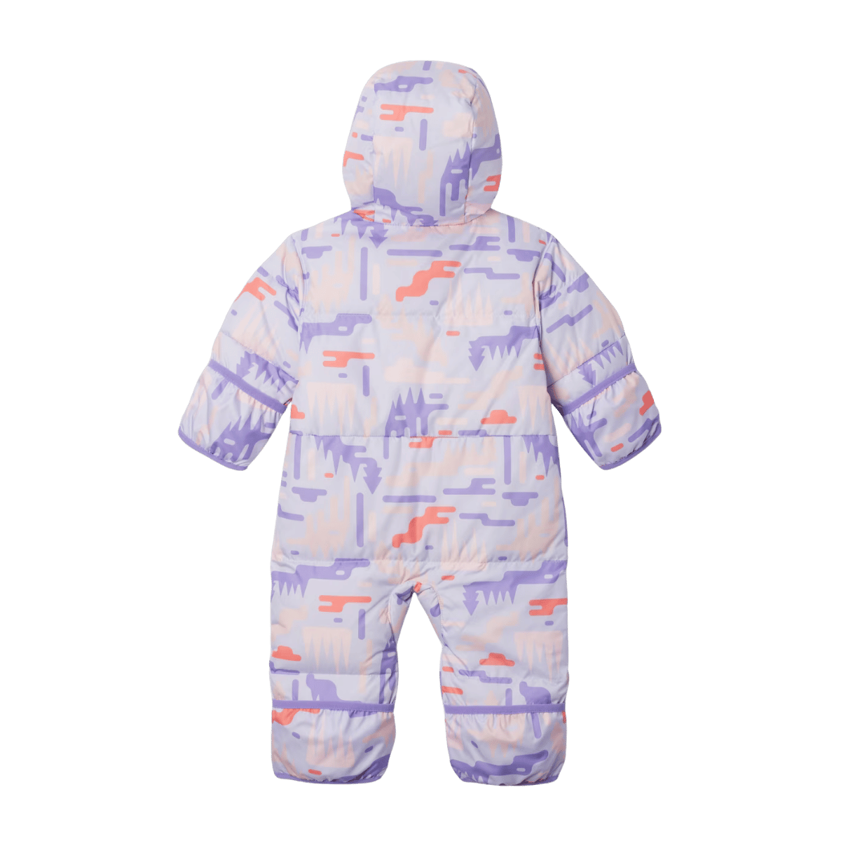 COLUMBIA INFANT SNUGGLY BUNNY II INSULATED BUNTING - SNOWDRIFT HIGH - BACK VIEW