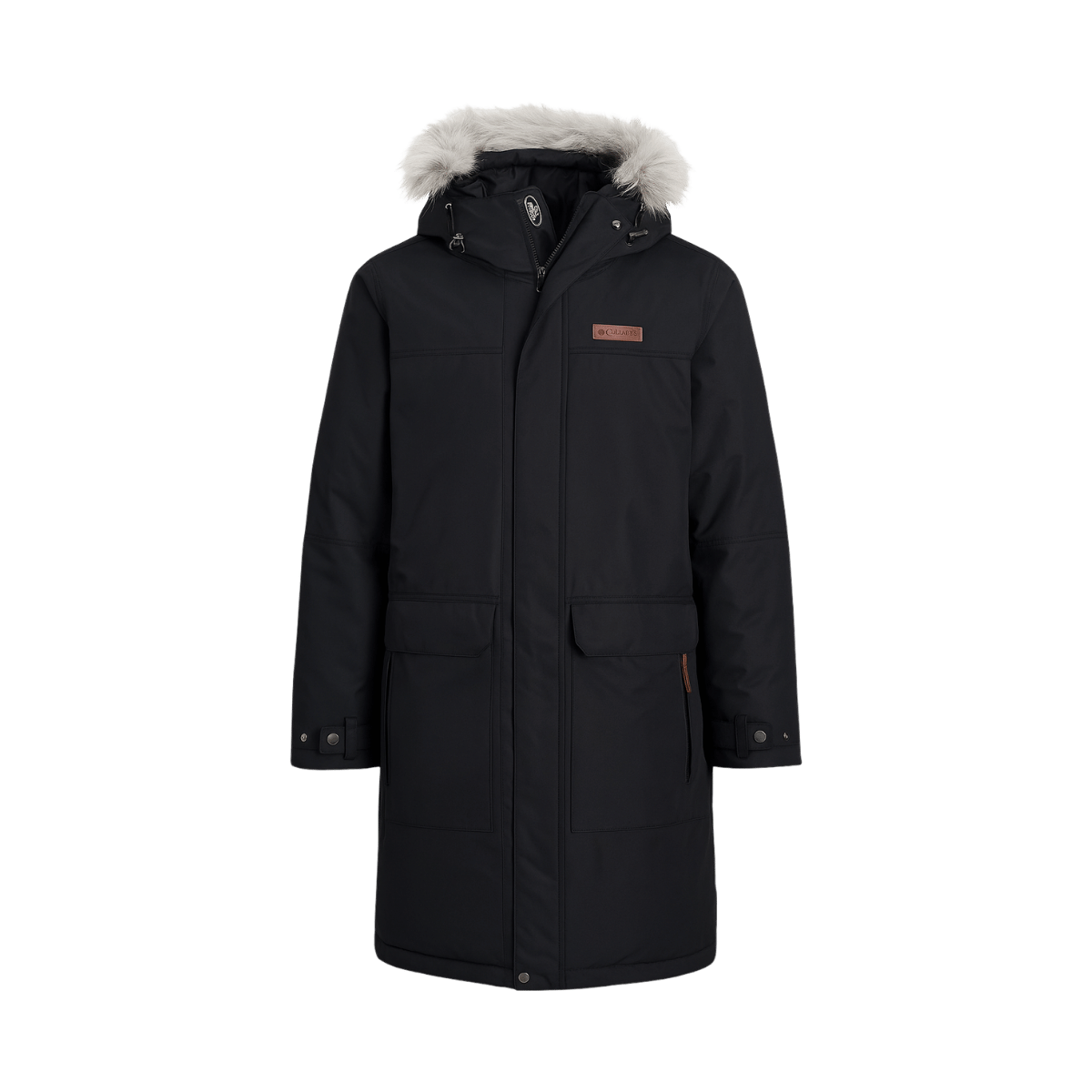 COLUMBIA MEN'S SOUTH CANYON LONG DOWN PARKA JACKET - BLACK