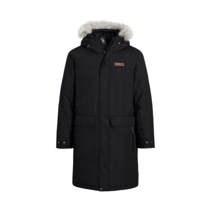 COLUMBIA MEN'S SOUTH CANYON LONG DOWN PARKA JACKET - BLACK
