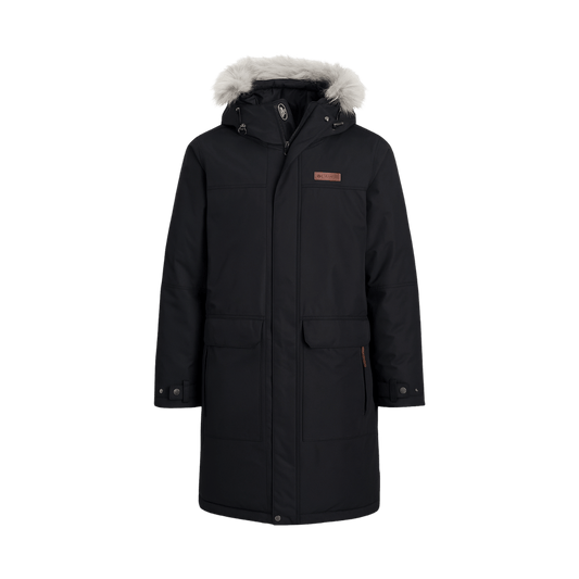 COLUMBIA MEN'S SOUTH CANYON LONG DOWN PARKA JACKET - BLACK