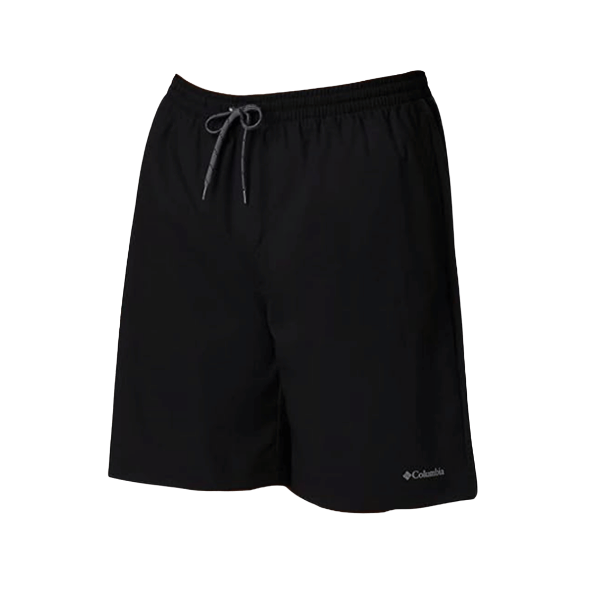 COLUMBIA MEN'S SUMMERTIDE STRETCH SHORT 8" - BLACK - FRONT VIEW
