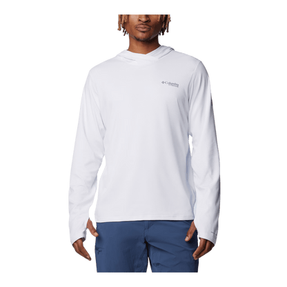 COLUMBIA MEN'S SUMMIT VALLEY HOODIE - WHITE - FRONT VIEW