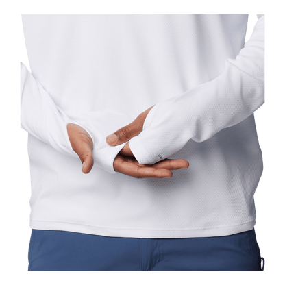 COLUMBIA MEN'S SUMMIT VALLEY HOODIE - WHITE - THUMBHOLE CUFF VIEW