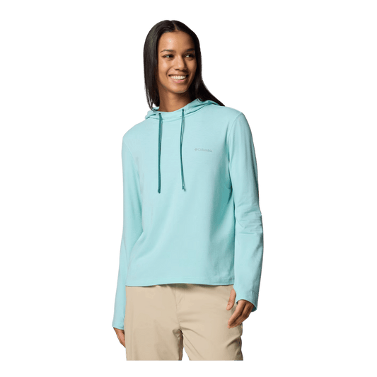 COLUMBIA WOMEN'S SUN TREK HOODIE II - SPRAY - FRONT VIEW
