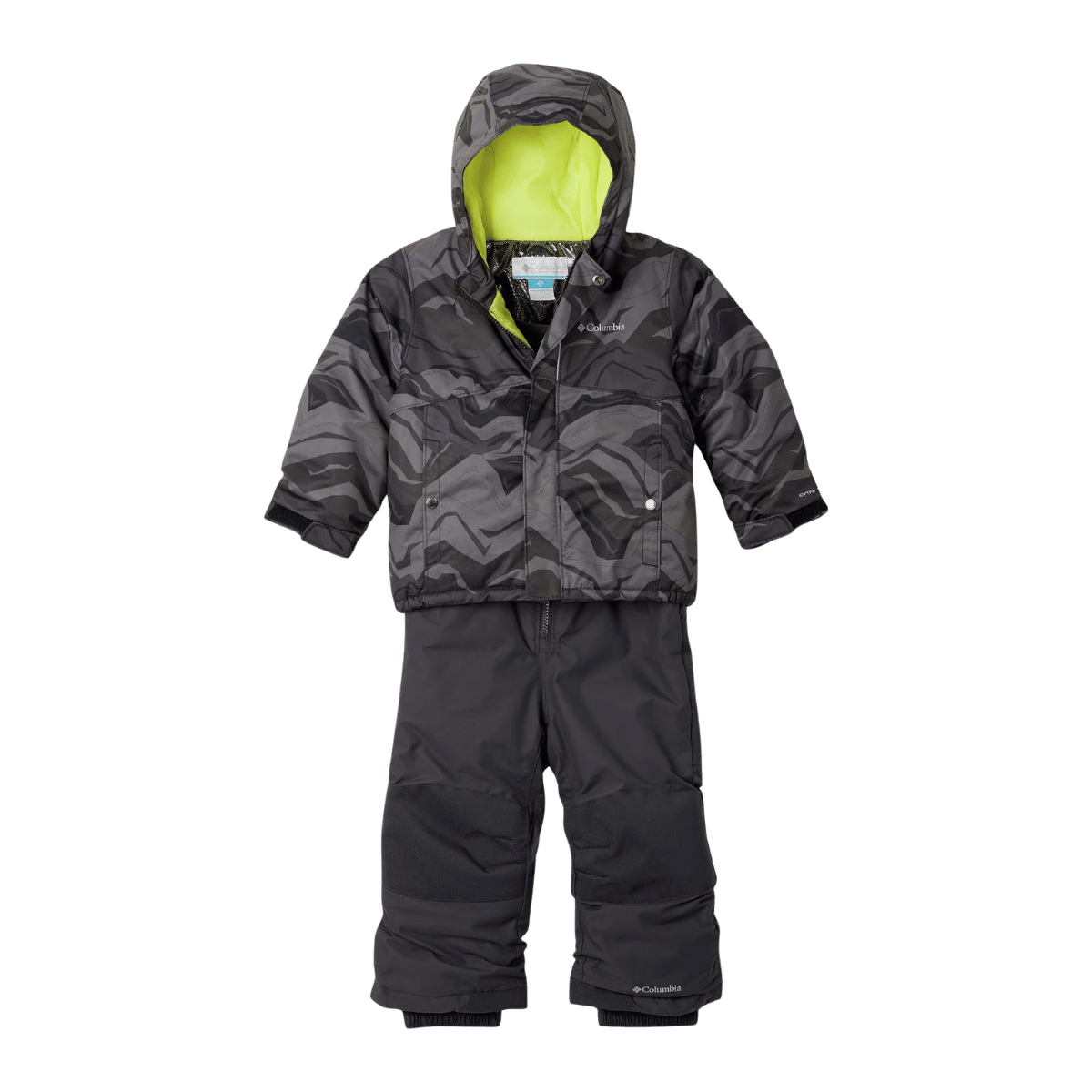 COLUMBIA TODDLER BUGA SET - BLACK TECTONIC - FRONT VIEW