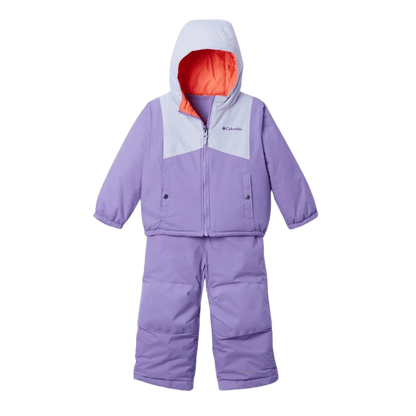COLUMBIA TODDLER DOUBLE FLAKE II SET - PAISLEY PURPLE - FRONT VIEW