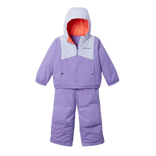 COLUMBIA TODDLER DOUBLE FLAKE II SET - PAISLEY PURPLE - FRONT VIEW