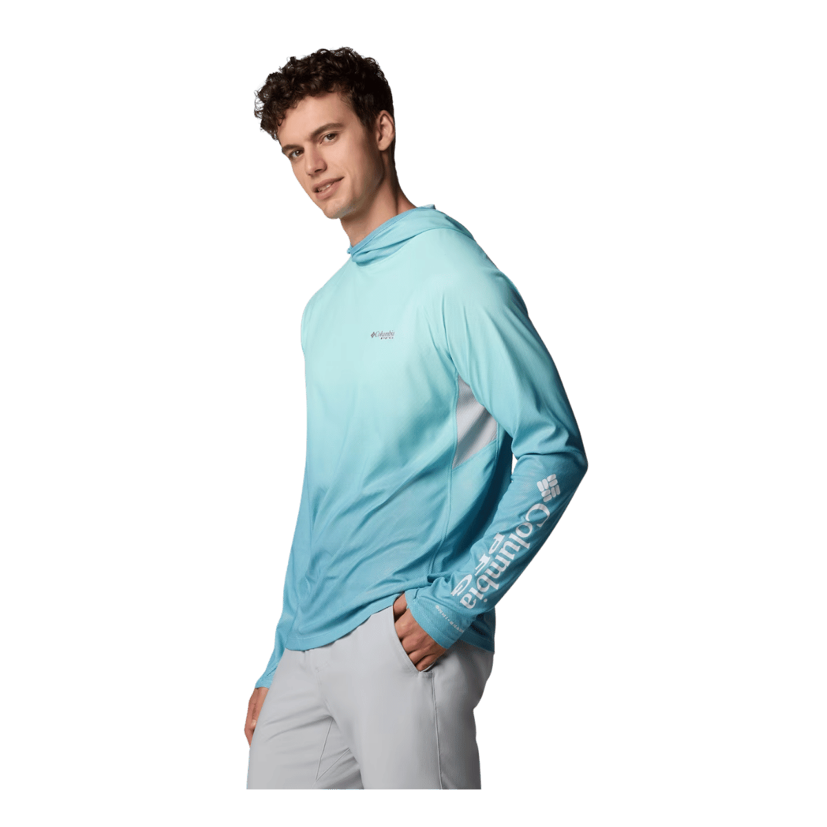 COLUMBIA TERMINAL DEFLECTOR ZERO II HODDIE - BLUE ECHO - SIDE VIEW