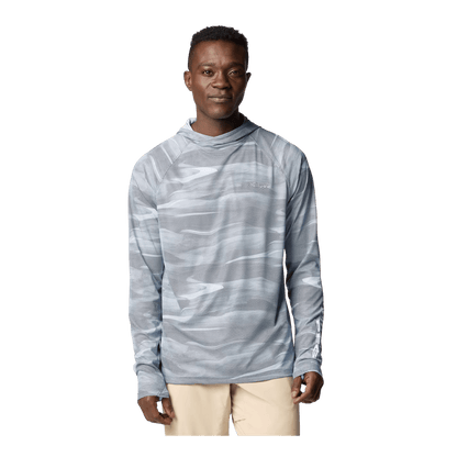 COLUMBIA MEN'S TERMINAL DEFLECTOR ZERO II HOODIE - COLLEGIATE NAVY - FRONT VIEW