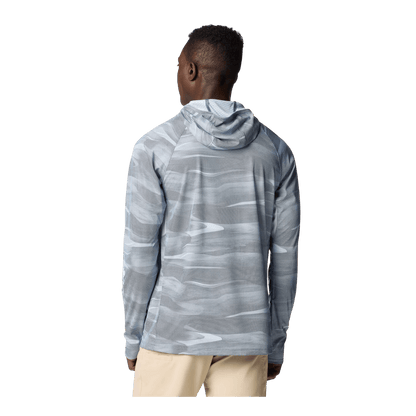 COLUMBIA MEN'S TERMINAL DEFLECTOR ZERO II HOODIE - COLLEGIATE NAVY - BACK VIEW