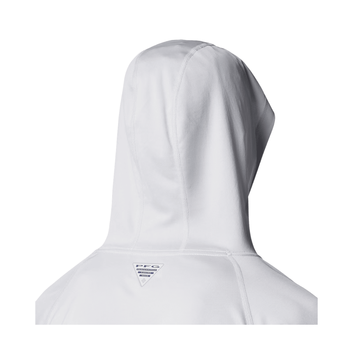 COLUMBIA TERMINAL TACKLE HOODIE - COOL GREY/VIVID BLUE - CLOSER BACK VIEW