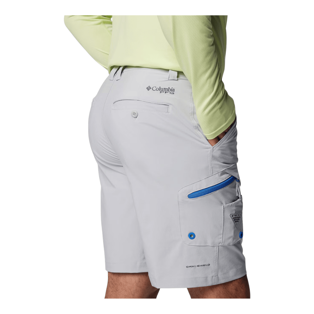 COLUMBIA MEN'S TERMINAL TACKLE II 10" SHORT - COOL GREY - BACK VIEW