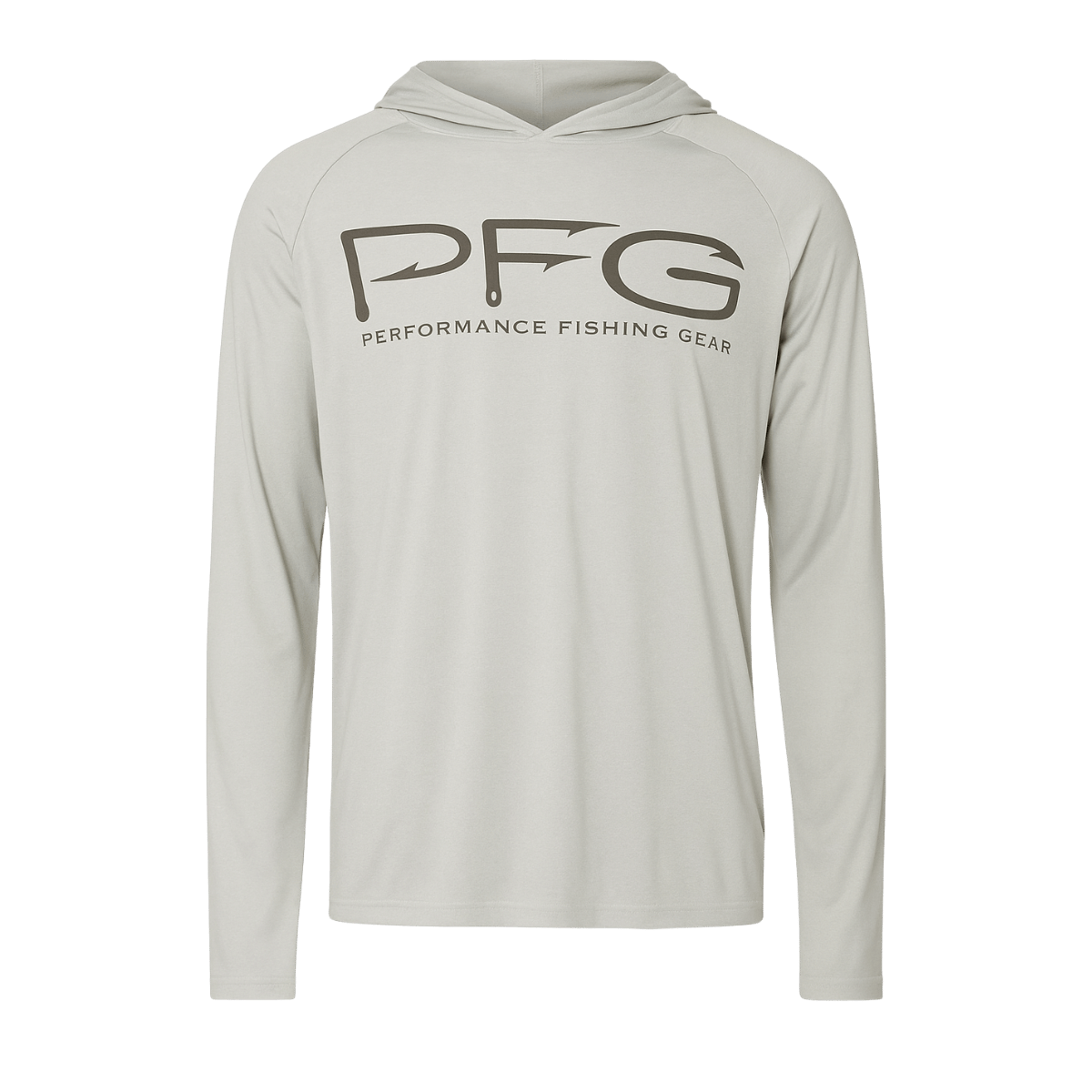 COLUMBIA MEN'S TERMINAL TACKLE II VENT HOODIE - COOL GREY - FRONT VIEW