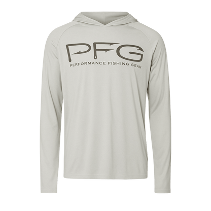 COLUMBIA MEN'S TERMINAL TACKLE II VENT HOODIE - COOL GREY - FRONT VIEW