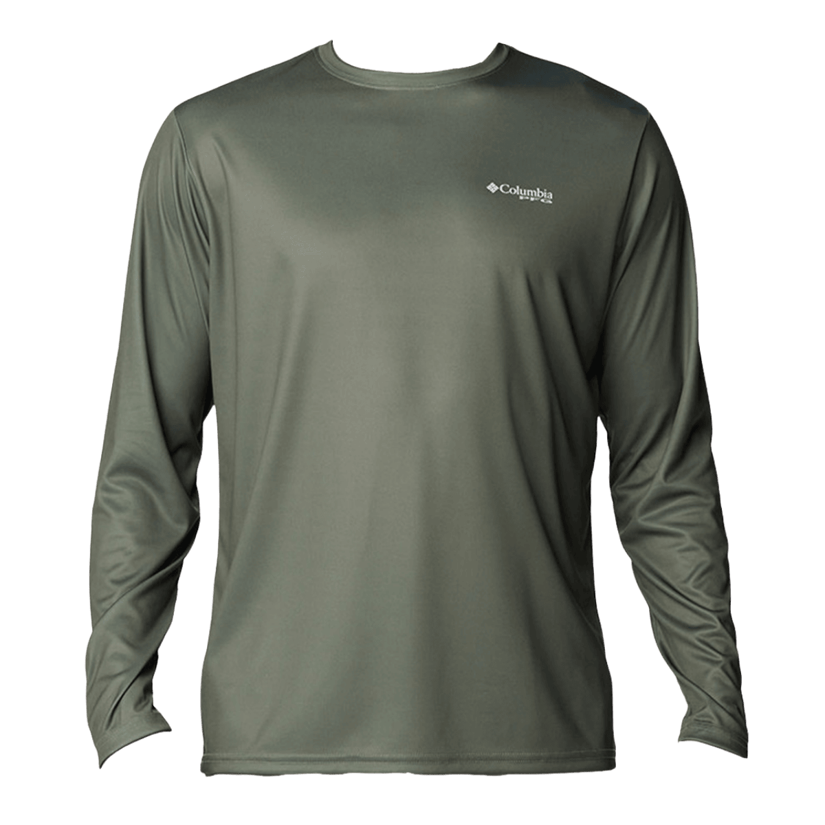 COLUMBIA MEN'S TERMINAL TACKLE PFG FISH FLAG LONG SLEEVE SHIRT - CYPRESS - FRONT VIEW