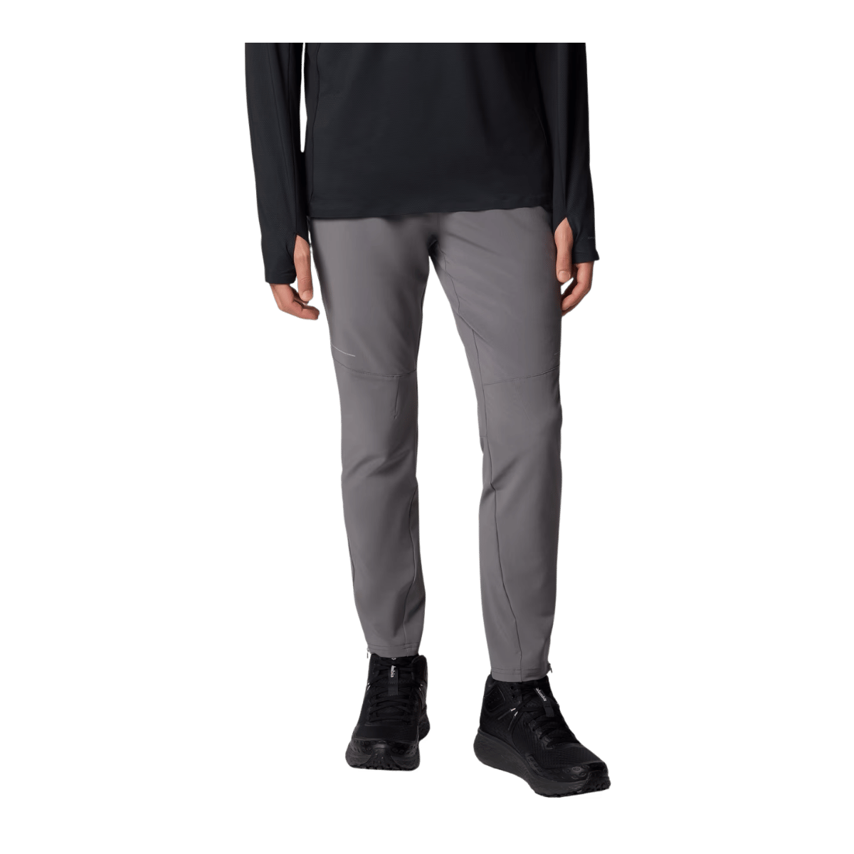 COLUMBIA MEN'S THREE PITCH PANTS - CITY GREY - FRONT VIEW