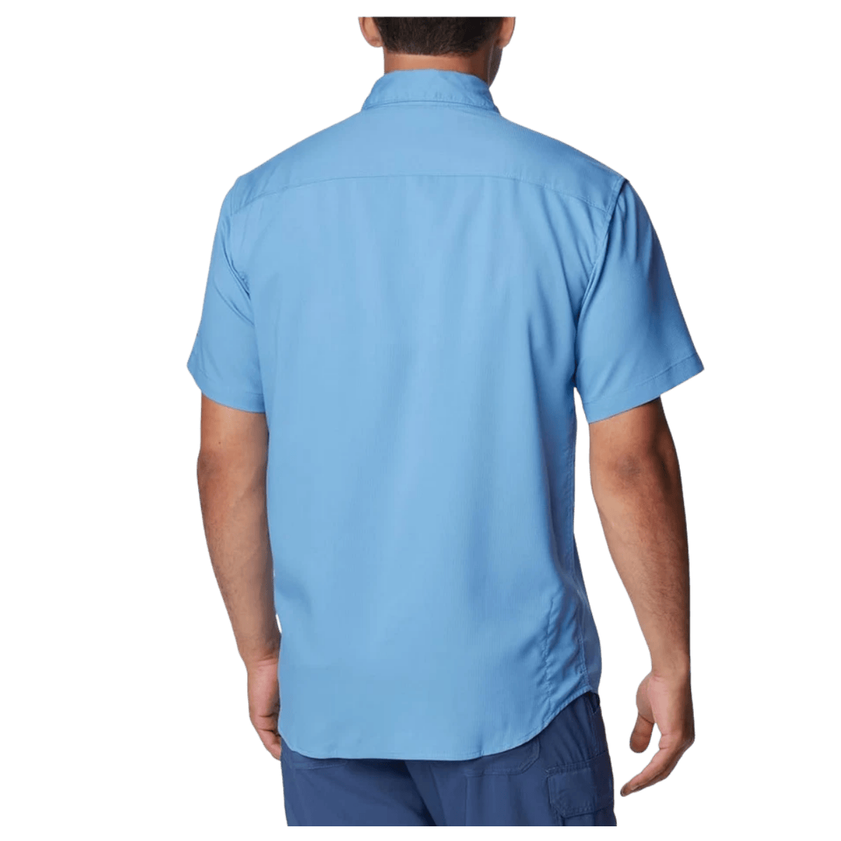 COLUMBIA MEN'S UTILIZER II SOLID SHORT SLEEVE SHIRT - SKYLER - BACK VIEW